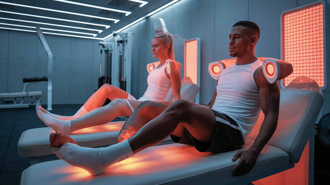 Sportifs en séance